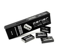 Parker Safety Razor Sécurité Double Edge Parker lames de rasoir, 100 Count (20 X 5), Lames de rasoir Platinum Premium Avec platine, le tungstène et le chrome Coated Edges