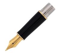 Parker Sonnet Bloc plume : Section Noire - Finition Dorée - Plume Moyenne plaqué Or