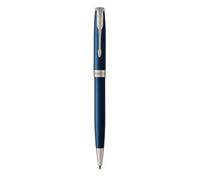 Parker Sonnet Stylo Bille, Bleu Raffiné, Attributs Palladium, Recharge Noire Pointe Moyenne, Coffret Cadeau