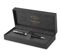 Parker – Stylo bille Sonnet – Laque noir mat, attributs palladium, pointe moyenne, coffret cadeau