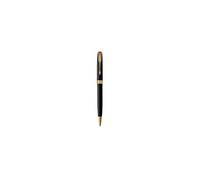 Parker Stylo bille Sonnet – laque noir mat, attributs dorés, pointe moyenne, coffret cadeau
