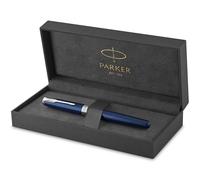 Parker Sonnet stylo plume , laque bleu avec attributs palladium , plume moyenne , coffret cadeau