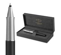 Parker Sonnet Stylo Rollerball | Collection Legacy of Flight | Finition Chrome | Pointe Fine | Encre Noire | Boîte Cadeau
