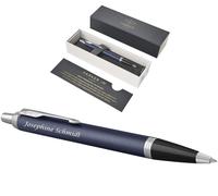 Parker Stylo À Bille IM Matte Blue C.C. Gravure Laser
