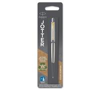 Parker stylo-bille Jotter acier inoxydable avec attributs or - Emballé sous blis