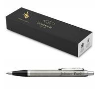 Parker Stylo Dans Brossé Métal c. C. Laser Gravure Gravé