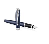 Parker Stylo-Plume Im, Bleu Mat Avec Pointe Fine Et Recharge D'encre Bleue (1931647)