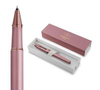 Parker Stylo roller IM | Collection Finishing Touch | Finition mauve | Pointe moyenne avec recharge d'encre noire | Coffret cadeau
