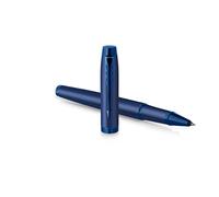 Parker Stylo roller IM Monochrome – pointe fine – Bleu avec étui cadeau