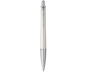 Parker Urbain Stylo Premium Pearl Métal Chiselled Moyenne Pointe Bleu Encre Coffret Cadeau