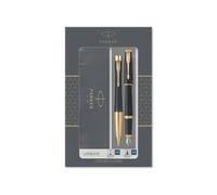 PARKER Urban Coffret cadeau Duo : Stylo plume et Stylo bille, noir mat