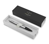 Parker Urban Premium Stylo à bille - Métal brossé Metro Metallic - Recharge d'encre bleue - Boîte cadeau