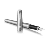 Parker Urban stylo-plume - Métro métallique - plume moyenne et encre bleue - coffret cadeau