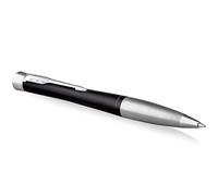 Parker Urban Twist stylo-bille | noir mat avec finitions chrome | pointe moyenne et recharge d’encre bleue | coffret cadeau