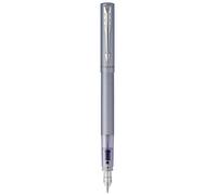 Parker Vector stylo plume - acier inoxydable - pointe fine - encre bleue - emballage blister