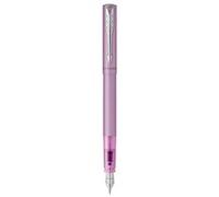 PARKER VECTOR XL Stylo plume, laque lilas métallisée sur laiton, plume fine, encre bleue, Coffret cadeau Rose lilas G