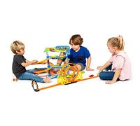 Parking à Jouets + Pistes de Jouets avec 2 Boucles et 3 Étages avec 2 Voitures à Friction Incluses