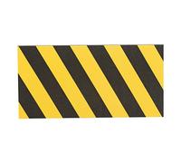 PARKING FACIL - Protecteur de Paroi Latérale pour Garage - 500 x 250 x 25 mm - Jaune/Noir - Protège Les Portes et Les Pare-Chocs des Voitures dans Les Parkings