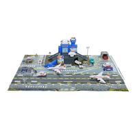 Parking Garage Jouet avec Tapis Jeux, Voitures et Hélicoptère, Parc de Stationnement Set Jeux, Garage Voiture Enfants, Voiture Jouet Garcon, Jeu de VéHicule AéRien éDucatifs pour VéHicules