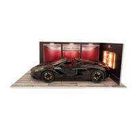 Parking miniature - Showcase - Voiture miniature - Modèle de parking LED - Impression moulée sur l'échelle 1/24 | Collection Garage de modèles de voitures pour chambre à coucher