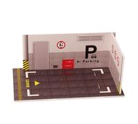 Parking moulé sous pression - Modèle PVC 1/32, garage d'exposition de voiture de jouets, scène de parc miniature | Organisation de modèles à l'échelle, kit d'accessoires pour voitures de collection