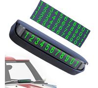 Parking Number Phone Plate, Creative Car Moving Sign, Temporary Display Board, Magnetic Design, Ideal for Car Owners, Drivers, Vehicle Showcase and Daily Urban, Color Black