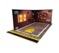 Parking Pour Modèles De Voitures - Vitrine Pour Modèles De Voiture, Parking LED Moulé Sous Pression Échelle 1:24, Modèle De Voiture De Collection, Garage Pour Chambre à Coucher, Salon.