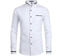 Parklees Robe décontractée à manches longues pour homme avec poche - - XL