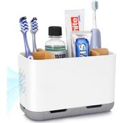 PARKMANI Porte Brosses à Dents Electrique, Support Brosse a Dent, Détachable pour la Porte Brosse à Dents Electrique avec Drainage pour la Famille, Les Enfants (White, Large)