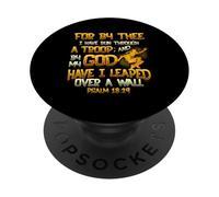 Parkour Athlète chrétien Verse de la Bible Religieux Freerunning PopSockets PopGrip Adhésif