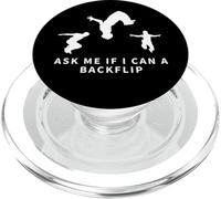 Parkour Demandez-moi si je peux faire un backflip Funny Parkour PopSockets PopGrip pour MagSafe