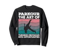 Parkour l'art de Transformer Les Obstacles en opportunités Urbain Sweatshirt