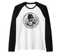Parks and Recreation Duke Silver Coin Logo Manche Raglan