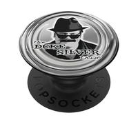 Parks and Recreation Duke Silver Coin Logo PopSockets PopGrip Adhésif