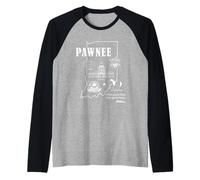 Parks and Recreation Pawnee Indiana Icons Manche Raglan