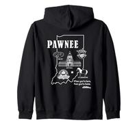 Parks and Recreation Pawnee Indiana Icons Sweat à Capuche