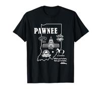 Parks and Recreation Pawnee Indiana Icons T-Shirt