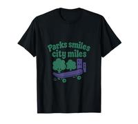 Parks Smiles City Miles Skateboard City Pride Vert Violet T-Shirt