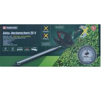 Parkside 20V Batterie Taille-Haies Heckentrimmer Cisailles pour Arbustes