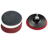 PARKSIDE® Accessoire pour meuleuse d'angle (Plateau de ponçage + papier abrasif)