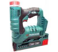 Parkside Agrafeuse sans fil 20V PAT 20-Li A1 en bundle Parkside avec 500 agrafes et 500 clous / X20V X 20 V - sans batterie ni chargeur