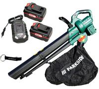 PARKSIDE® Aspirateur de feuilles à batterie 40V PLSBA 40 (incl. 2x4Ah batterie) + porte-clés en bundle HEADNMORE
