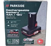 Parkside Batterie PAPK 12 B3 – 12 V 4 Ah – Compatible avec la série Parkside x 12 V Team