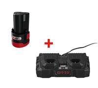 PARKSIDE® Chargeur de batterie double + Batterie 2 Ah, 12 V