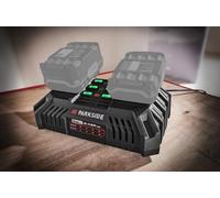 Parkside Chargeur double batterie 20V PDSLG 20 B1 2x4.5A