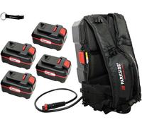 PARKSIDE PERFORMANCE® Sac à dos sans fil 20V/40V PPRA 20 + 4x PARKSIDE® batterie 4Ah + porte-clés HEADNMORE® en bundle HEADNMORE