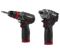 PARKSIDE PERFORMANCE® Set perceuse-visseuse et visseuse à chocs sans fil + 2 batteries + chargeur, 12 V