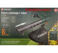 Parkside Pls 2600 Aspirateur à Feuilles Électrique Souffleur Broyeur à Végétaux