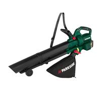 Parkside PLSBA 40-Li A1 Aspirateur et souffleur à feuilles sans fil 40 V, vitesse de l'air max. 210 km/h, sac collecteur 40 l, fonction broyeur 15:1, sans batterie ni chargeur, compatible avec