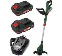 PARKSIDE PRTA 20-Li Débroussailleuse sans fil avec 2 batteries 2 Ah + chargeur, compatible avec tous les appareils X20V Team